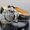 Men Luxury Skeleton Dial Mechanical Leather Hand-winding Wrist Watch