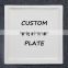Custom Porcelain Crockery Fine Bone China Molomite Ceramic Square Plate