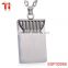 choker necklace wholesale fashion hip hop jewelry mens dog tag pendant necklace stainless steel charm