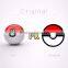 August hot seller pokemon power bank cute ball design 12000mAh pokeball power bank