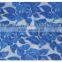 Applique blue rose embroidery tulle lace fabric chemical mesh guipure dress fabric