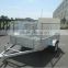 High Quality 7x4ft hot Dipped Galvanized Caged Ramp Box Trailer