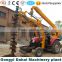 Wheeled type electricity pole drill machine mounded on tractor