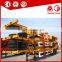3 Axles used skeleton container semi trailer flat bed trailer for sale
