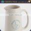 House use ceramic water filter pitcher with printing logo for customer