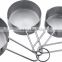 Set of 4pcs Stainless Steel Measuring Cups and Measuring Spoon Set with Silicone Handle