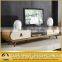 Modern Marble Top Wood TV Stand