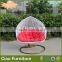 Wicker furniture outdoor hanging chair cushion garden double swing for kids