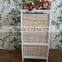 modern practical tall white wooden cabinet with 2 drawer