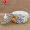 quality first kitchenware 3pcs new enamel lid enamel casserole set wholesale