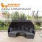Hot sale beach double sun lounger with waterproof cushion sunbed set