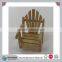 Plain Wooden Christmas Doll or Bear Chair w/ Santa and Deer