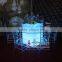 LED Lighted up Plastic Restaurant Table / Banquet Table Set