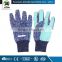 Drill cotton garden glove with PVC dots/garden glove/working glove