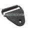 1" Black Chafe With Rectangle Metal Loop & PP Roller, Plastic Chafe With Metal Loop and Roller, POM