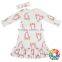 Children Causal Cotton Fox Frocks Designs New Design Girls Long Frock