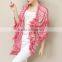 European red plaid cloak knitted shawl cardigan sweater