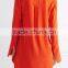 Wholesale Women Apparel Bright-orange Casual Simple Design Washed-silk Tunic(DQE0396T)