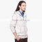 Fashionable plain white comfortable zipper hoodie