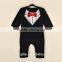 Newborn Baby Clothes Romper Baby Boy Clothes Tie Gentleman Toddler One-pieces Jumpsuit Baby Clothes 0-24 Month