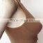 seamless front close zipper double layer with removable sponge sports bra