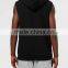 100%Cotton New Arrival Blank Sleeveless Hoodies Men Sleeveless Hoodie 2016