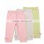 Wholesale spring light color cotton kids girl leggings