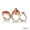 3Pcs Super Cute Animal Ring Adjustable Finger Wrap Stack Rings Cute Squirrel Open Joint Knuckle Nail Ring Set