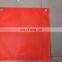 18'' x 18'' Dark Red Hand Held Warning Flag with Wood Stick