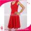 New Design Short cape strap Women solid Skater casual Dress
