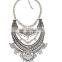 2017 New Design Style Long Summer Bohemian Alloy Necklace Crystal Pendant Necklaces Exaggerated Maxi Necklace