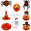 8pcs set spiders, hat, pumpkins, and balloon honeycomb paper flower for halloween decoration