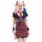 Top Selling Sexy Plaid School Student Role Play Costume Wholesale Girls Boutique Halloween