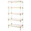 Clear Acrylic Wall Mounted Cosmetic Shelf Plexiglass Ladder Shelf