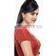 Red fancy readymade stitched saree blouse for women