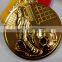 2015 latest sport medal Zinc alloy Gold plating 3D football symbol