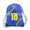 Personalize waterproof cheap baseball nylon drawstring backpack bag