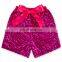 Children Hot Pink Sparkling Shorts Baby Glitter Shorts Baby Clothes Wholesale Price