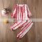 Infant Kids Baby Girls Boys Clothes Sets Print Pullover Long Sleeve Top T-shirt Pants 2Pcs Tie-dye Printed Outfits 1-5Y