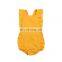 Baby Solid jumpsuit Toddler Girl sleeveless romper ruffle cloth for 0-2T