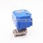 with manual operation dc3.6v 5V 12v 2wires 3wires brass SS304 dn15 dn25 female BSP NPT cwx 25s electric ball valve
