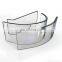 curved glass cabinet 6mm curved tempered glass