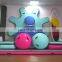 Inflatable Gym Mat,Inflatable Jumping Mat, Air FloorTumbling Track Gymnastics Cheerleading Pad+Pump