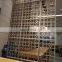Golden Aluminium Privacy Screen Aluminium Decorative Screen for Restaurant Partition