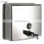refillable wall mount bathroom laundry manual stainless steel liquid soap dispenser with lock