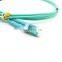 LC Patchcord  Multimode MM 50/125um OM3 PVC Jacket 55M 2.0mm Duplex LC- LC Optical Fiber Patch cord