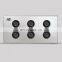 Conference Room Power 3 Pin XLR Electric Aluminum Wall Socket Outlet