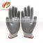 ANSI A4 Salt And Pepper Polyethylene Cut Gloves PU Palm Finish Coated Abrasion Resistant Highly Cut Construction Gloves