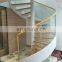 Curved Laminated Tempered Glass Stairs Railing Stair With Staircase Step Light