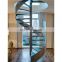 Glass spiral stairs